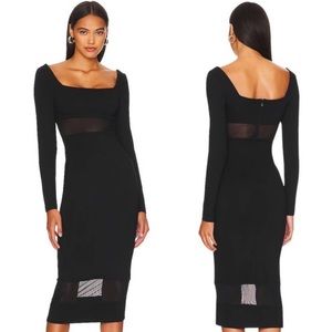 REMI X REVOLVE Jamie Midi Dress Black